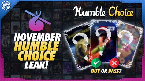 humble choice november 2023 leak|Humble Choice November 2023 Leak